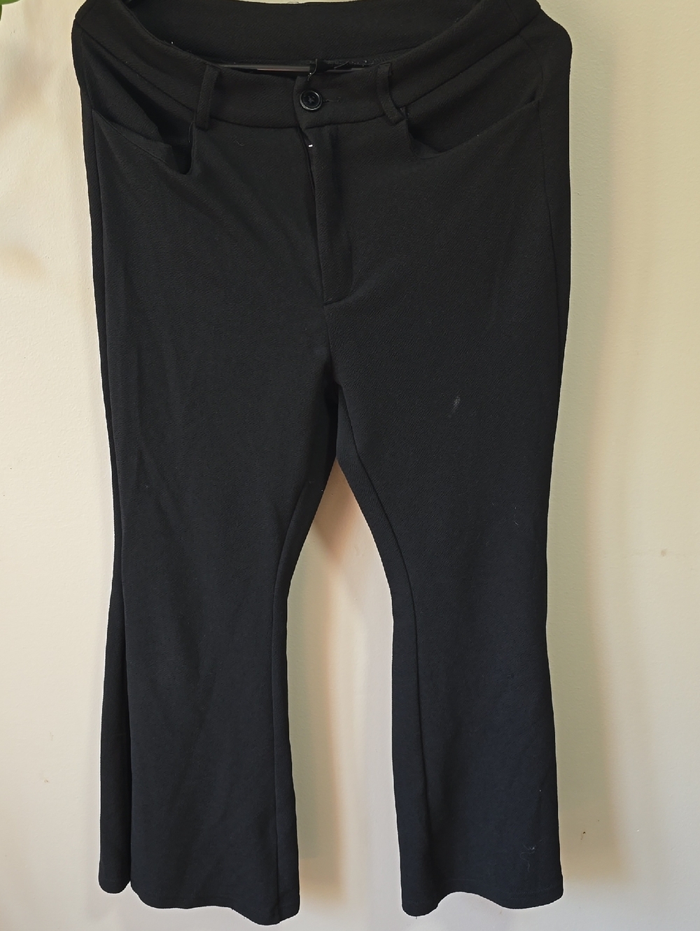 SHEIN Black Boot Cut & Flare Pants